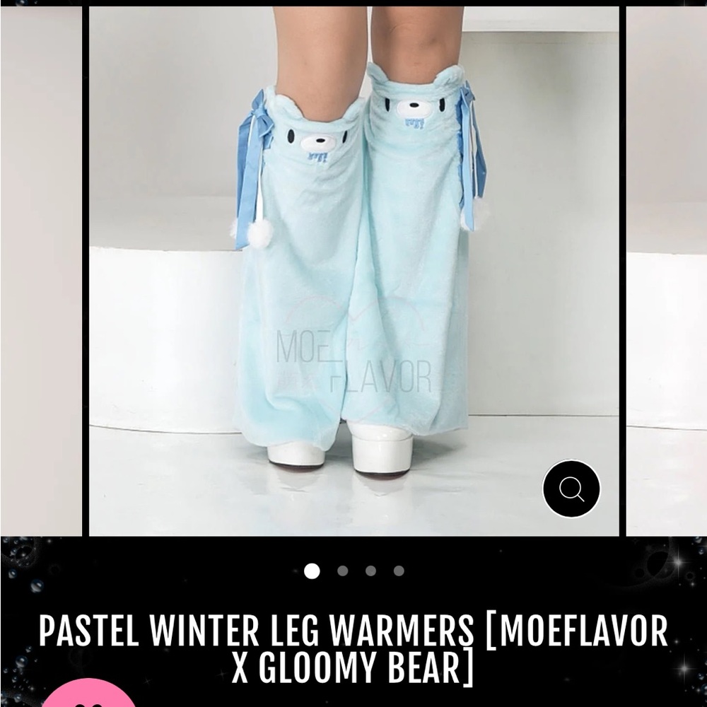 Moe Flavor x Gloomy Bear leg warmers